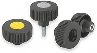 Kipp KPB-1552 Studded Thermoplastic Knurled Knob 40mm Diameter, M8x1.25 thds.