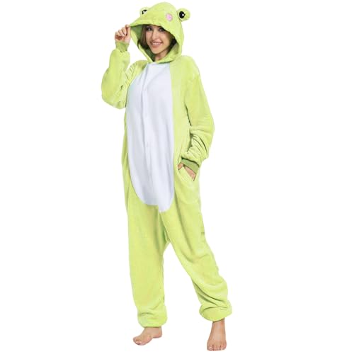 WAZHAKU Costume unisex con rana, pigiama intero...