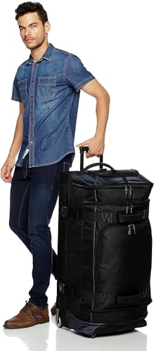 Amazon Basics Ripstop Wheeled Duffel Bag for Travel, Travel Bag, Telescoping Handle, 35", Black - Image 6