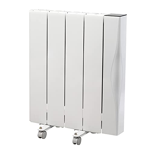 Beldray EH3108W Smart Ceramic Core Radiator, Portable Plug In Electric Heater, Control Wirelessly With Smartphone, LCD Display, 1000 W, 7-Day Timer Function, Free Standing or Wall Mountable, White