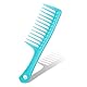 Funalix Breiter Zahnkamm, Friseurkämme - Glatt, robust und antistatisch, Lockenkamm für alle Friseurarbeiten und Styling (Blau)