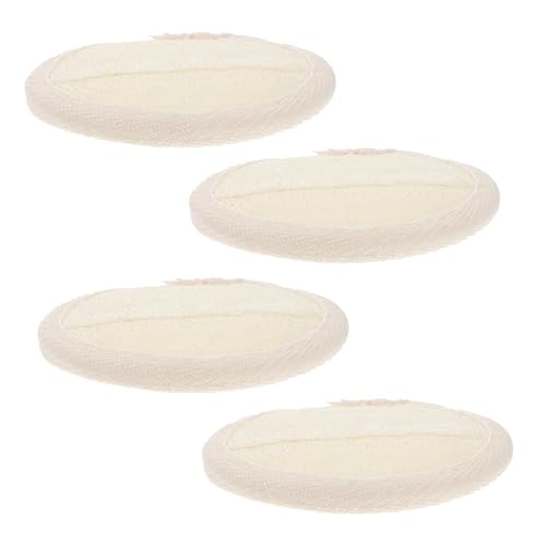 FOMIYES Face Loofah Pads Round Makeup Remove Exfoliating Sponges for Pore Cleaning Set for Home Salon