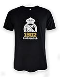 R ROGER'S Camiseta Real Madrid negra - Adulto (XL)