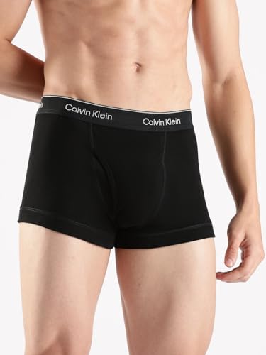Image of White Solid Mid Rise Trunks - Pack of 3