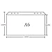 YoeeJob A6 Clear PVC Zipper Binder Pocket Envelopes 6 Holes Loose Leaf Bag Refills Filler Organizer Pack of 6