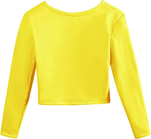 Image of DANSHOW Girls Ballet Wrap Top Long Sleeve Dance Sweater Toddler
