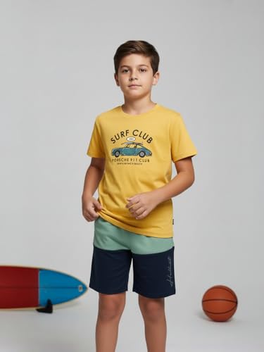 Image of HELLCAT Boys Dress Clothing Set Combo with Tshirts & Shorts - Pack 3
