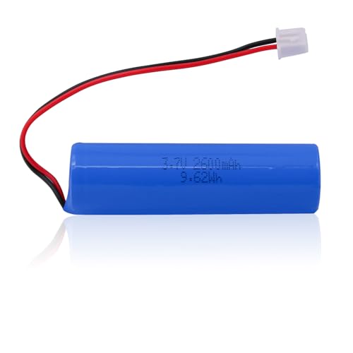 Uxney 3.7V 2600mAh Wiederaufladbare Batterien Lithium-Ionen-Akku mit XH2.54/2P-Anschluss für DIY-Elektronikprodukte Spielzeug Beleuchtung Bluetooth-Geräte