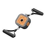 ALCXAZS Fitness Machine With Automatic Back Rowing Machine Trainer For Home Gym Adjustable Resistance Trainer Strength Training Rowing Muscle Training Device Home Gym, Orange, 11x11x6.5cm