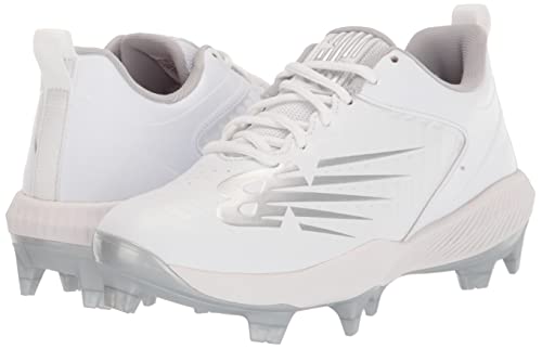 New Balance Women's Fuelcell Fuse V3 Molded Softball Shoe, White/White, 8.5 #TOP6