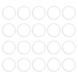 PATIKIL 20 Stück Tri-Clamp-Dichtungen, 77,5 mm Außendurchmesser 60,2 mm Innendurchmesser Sanitäre TC Tri-Clamp-Dichtung Tri-Rohr-Silikon-Ferrule-Unterlegscheiben-Rohrarmaturen