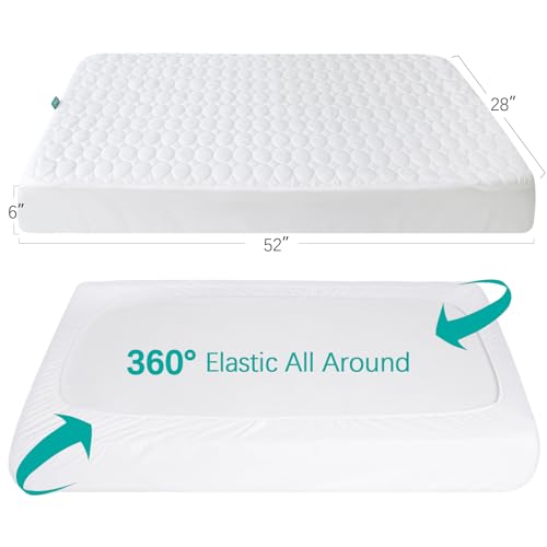Biloban USBB003071 Crib Mattress Protector Pad Waterproof, Toddler Waterproof Crib Mattress Protector Cover thumb #4