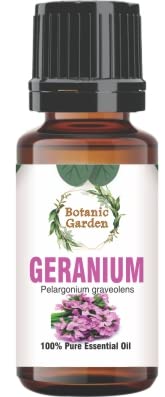 Botanic Garden Geranium 100% Pure Oil Natural Undiluted Steam Distilled Oil For Skin, Body, Hair, Massage & Aromatherapy (30ml)