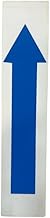 BALSAT | Cartel Señal Adhesiva con Flecha Azul, 26x6 cm, Color Blanco