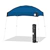 E z up dome instant shelter canopy 10 x 10 vented top with wide trax roller bag 4 piece spike set royal blue  urban country home decor