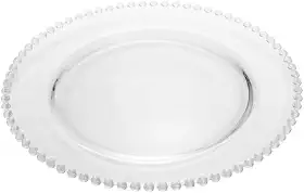 WOLFF - Sousplat de Cristal 32cm - Linha Pearl