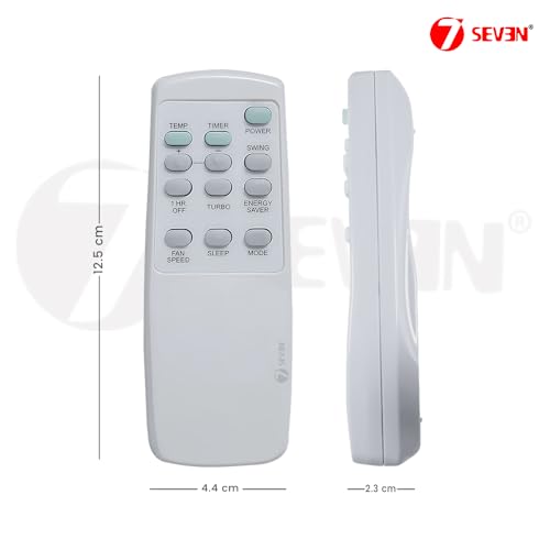 Image of 7SEVEN Compatible with Carrier AC Remote Control Model 79 Suitable for 1 | 1.5 | 2 Ton Split and Window Air Conditioner - Match Each Key by Key Exactly with existing AC Remotes Function