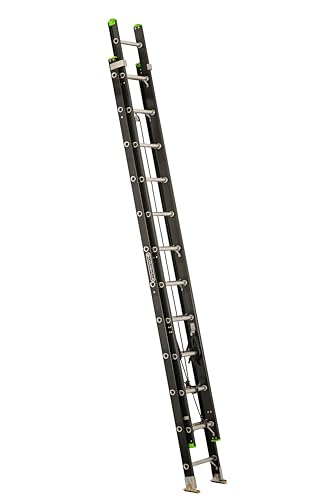 Louisville Ladder 24-Foot Fiberglass Extension Ladder, 300-Pound Load Capacity, Type IA, L-3026-24