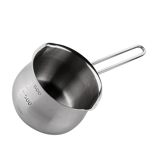 PRETYZOOM Butter Cheese Melting Pot Double Boiler Insert Heat Pot for Home Commercial Use