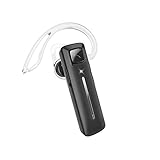 Marnana Bluetooth Headset with Voice Command Control, Bluetooth Earpiece w/Noise Cancelling Mic & 13 Hrs Playtime, V5.0 Wireless Headset Hands-Free Call for iPhone Samsung Android Cell Phone - Grey