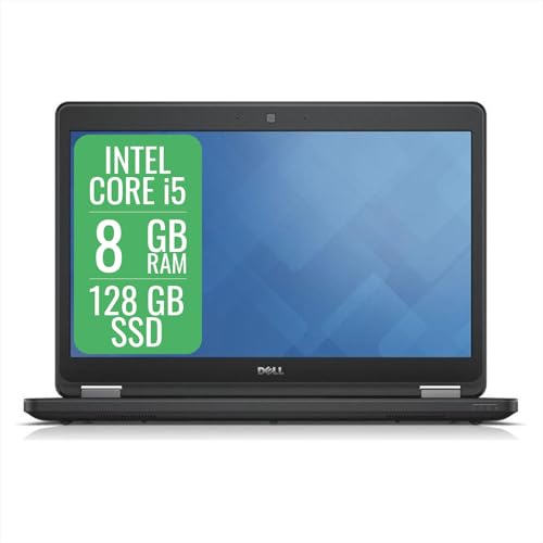 Dell Latitude Pc Portatile Notebook Intel i5 6th, Ram 8 Gb, SSD 128 Gb, Display da 14', WiFi, BT, Windows 11 Pro + Libre Office (Ricondizionato)