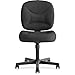 HON ValuTask Armless Desk Chair, Padded Mesh Low Back, Ergonomic Tilt-Tension Recline Control, Swivel Rolling Wheels, Home Office Desk Chairs for Bedroom, Dorm, Small Spaces, Computers