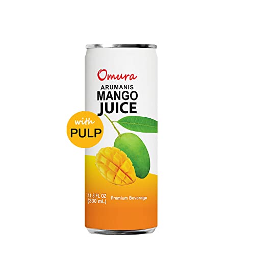 Omura Mango Juice From Natural Fruit With Pulp 11.3 Fl. Ounces | 12-Pack #TOP2
