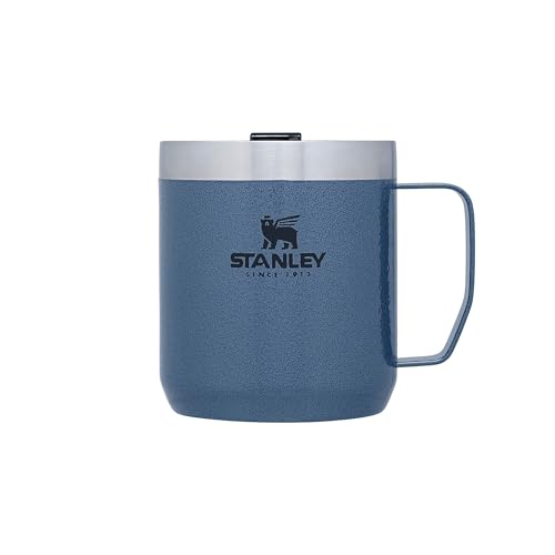 STANLEY 1913 Classic Legendary Camp Mug Thermobecher 0.35L - Hält 1.5 Stunden Heiß - 3 Stunden Kalt - BPA-Frei - Spülmaschinenfest - Edelstahl Kaffeebecher To Go - Hammertone Lake STANLEY 1913 Classic Legendary Camp Mug Thermobecher 0.35L - Hält 1.5 Stunden Heiß - 3 Stunden Kalt - BPA-Frei - Spülmaschinenfest - Edelstahl Kaffeebecher To Go - Hammertone Lake