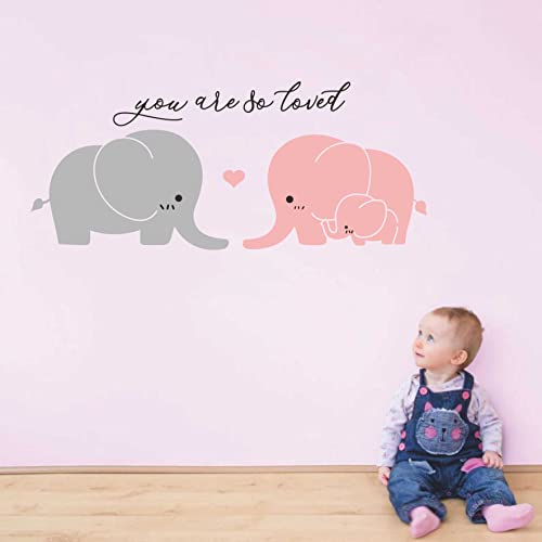 Elephant Wall Decal Nursery Wall Stickers Baby Kids Room Wall Decor A2 miniatura 5