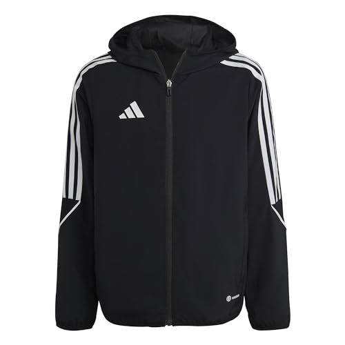 adidas Kids Boys Tiro23 League Windbreaker Soccer Cleats Full Zip - White