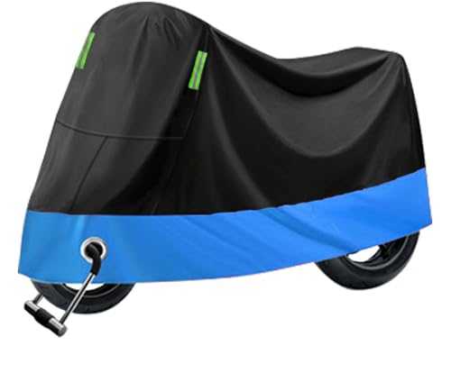 Fundas para Motos para Triumph Legend TT 1999 2000 2001, 190T Funda Moto Cubre Motocicleta Cubierta Protectora Impermeable Protector Antipolvo UV Accesorios,A with Reflective Strips-Blue