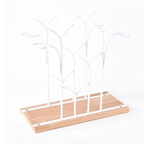 Soporte de vino de madera para 4 botellas y 4 copas miniatura 2