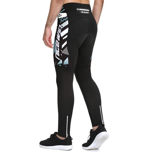NICEWIN Radlerhose Fahrradhose Herren Lang mit Sitzpolster 4D...