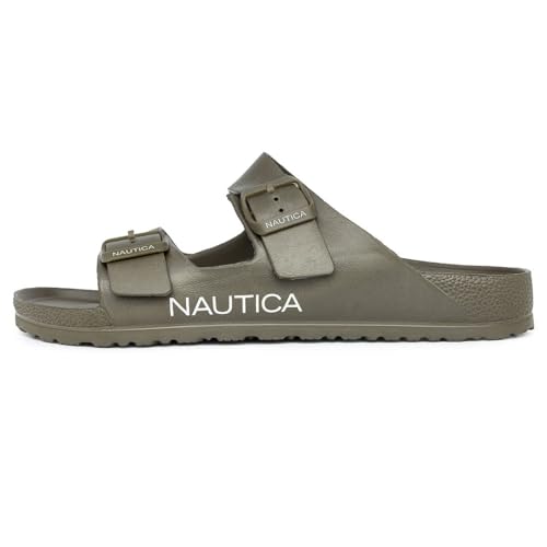Nautica Men's EVA Double Buckle Slide Sandals - Adjustable Waterproof Slip-On Comfort Shoes for Casual Wear, Beach, and Poolside2