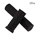Non-Slip ABS for Bike Grip for Mountain for Bike and Road for Bike – Ergonomic Comfortable Handlebar Grip, 120mm Length, Black (Pair)(Long + Short Grips)