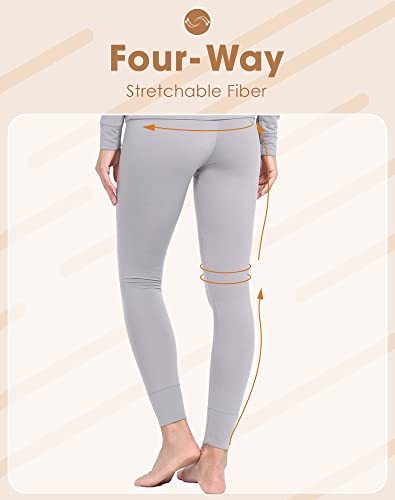 Image of MANCYFIT Thermal Leggings for Women Fleece Lined Pants Long Underwear Bottoms