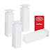 Produktbild LouMaxx Möbelfüße verstellbar eckig 4er Set 40x40x150mm in Weiß inkl. Befestigungsplatte  Füße für Möbel aus Aluminium  Hochwertige Schrankfüsse für individuelle DIY-Möbel