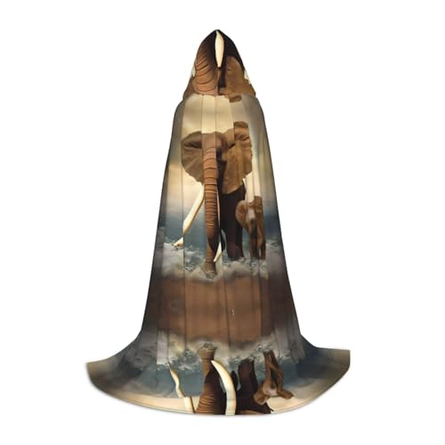 POEZJZW Elephants And Baby Elephants By The Sea Pattern Teen