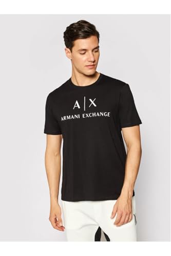 Armani Exchange Hombre Camiseta, Negro (Black 1200), M