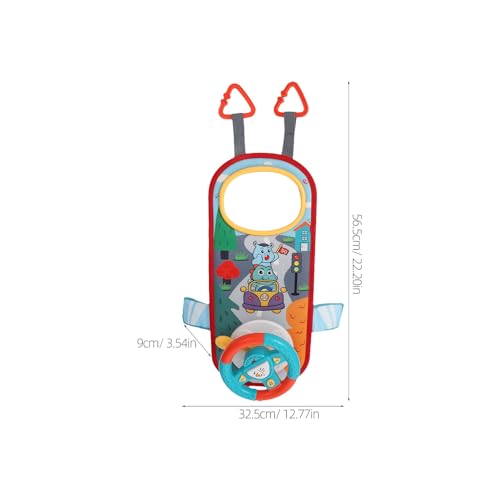 Volant de simulation de conduite jouet éducatif compatible poussette - 2