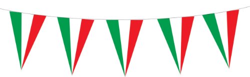 Preisvergleich Produktbild Generique - Girlande mit Italien-Fahnen