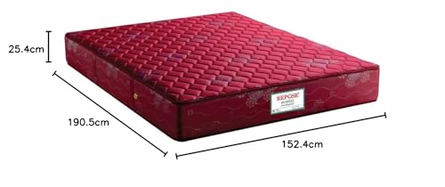 Image of Repose Eyelidz Standard Top Maroon 10 inch Queen Bonnell Spring Mattress