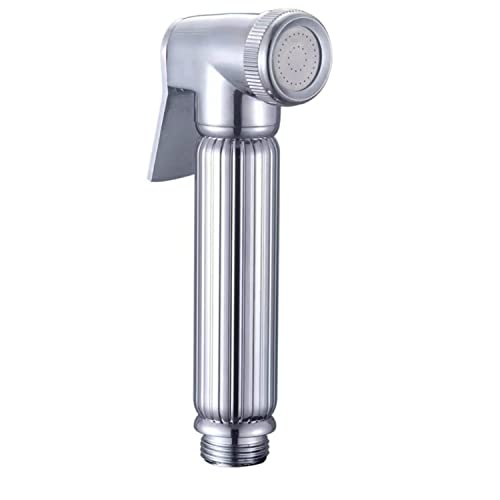 HOYOJU Metal Handheld Bidet Sprayer Toilet-Adjustable Water Pressure Control with Bidet Hose for Feminine Wash Bidet Faucets Sprayer for Kitchen and Toilet Cleaning