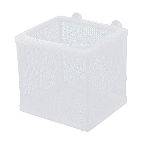 Image of COMOK Fish Hatchery Breeder Box Aquarium Separation Net Nylon Incubator Mesh Fish Breeding Tanks Isolation Box White Square 20PCS