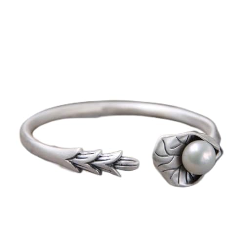 Bracelet en Argent Sterling S999 ajustable ethnique avec perles