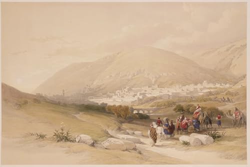 Tableau impressions d'art mural Nablous, affiche David Roberts de salon