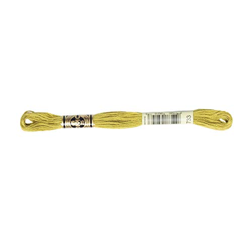 Image of DMC 6-Strand Embroidery Cotton Floss, Medium Olive Green
