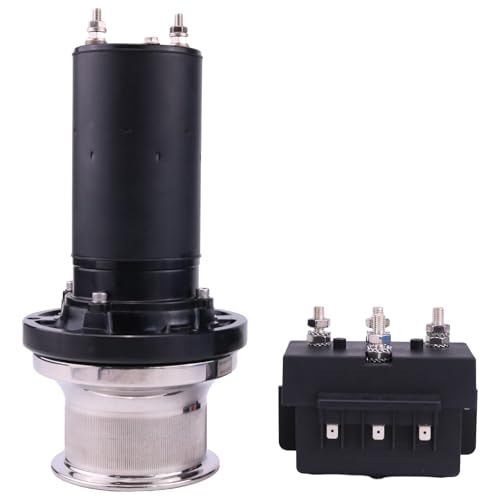 FridayParts 12V 900W Capstan Electric Windlass Kit Compatible for Mid-Size Boats Mooring 900 Series Replacement