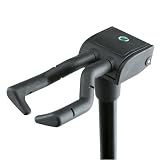 K&M Memphis Pro 17670 stojak na gitarę, czarny, wysokość regulowana od 55 do 100 cm, opatentowany system zawieszania, stal