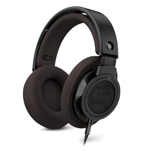 PHILIPS SHP9500CY Over-Ear Open-Back Hi-Fi Headphones 50mm Drivers Lightweight Comfort Design Wide Soundstage Detachable Cable Home Audio Listening Headphones